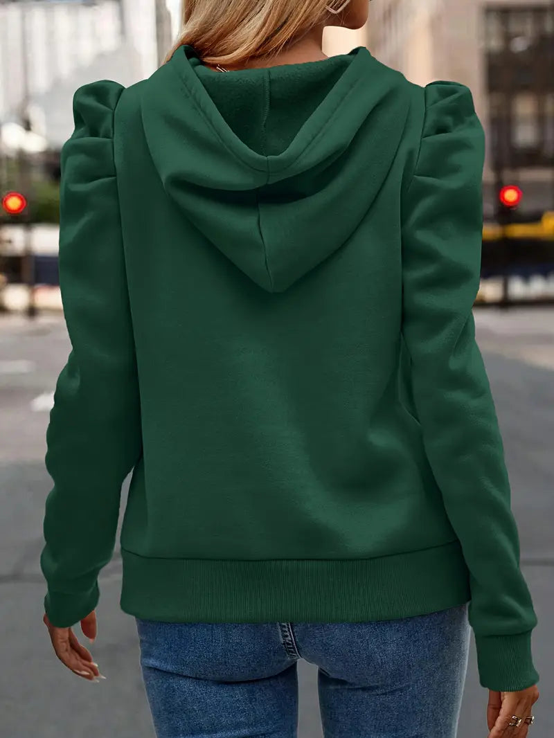 Ronja – Kapuzenpullover con Puffärmeln