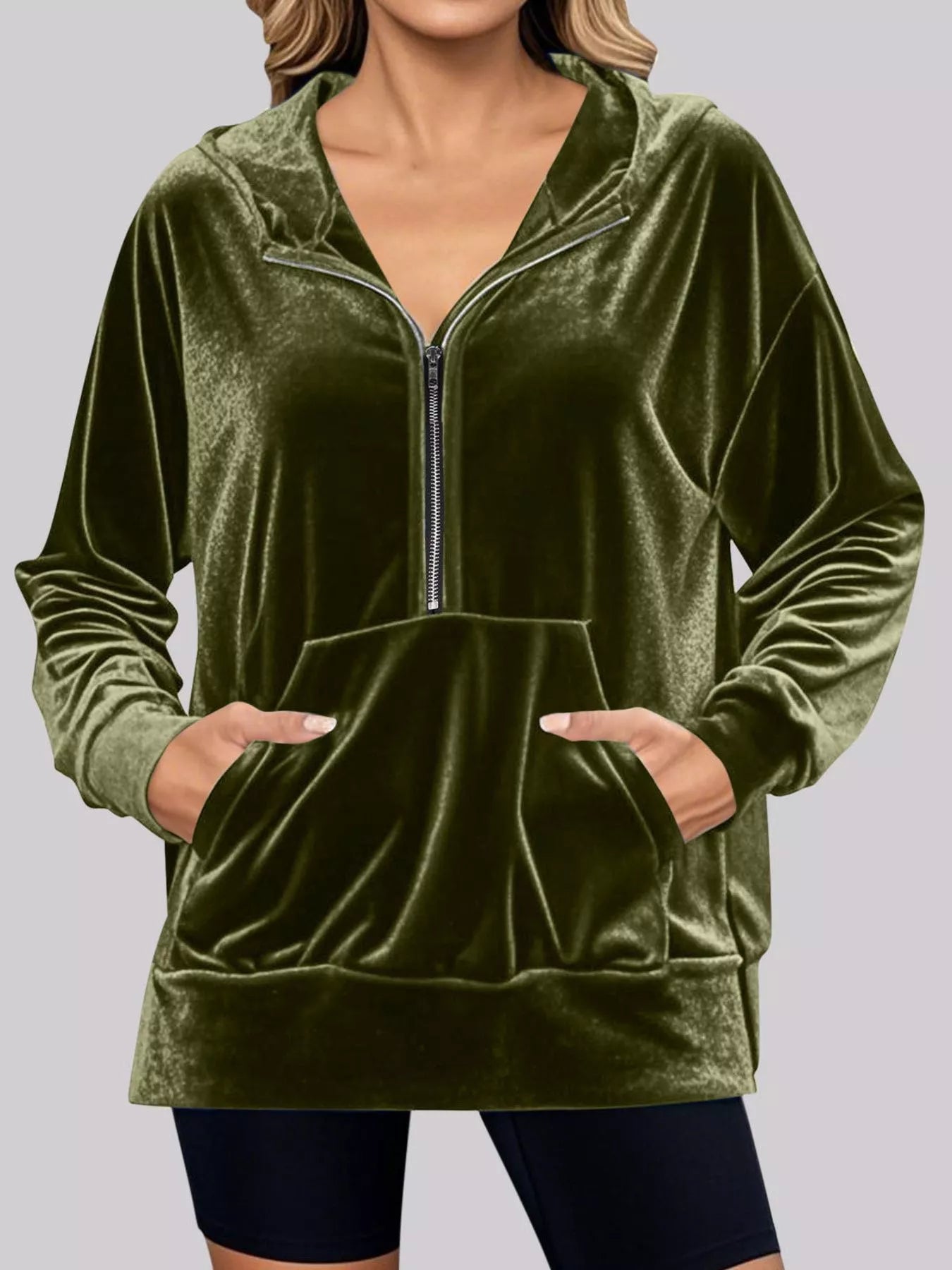 Adaline - Elegante chaqueta informal y cálida con media cremallera