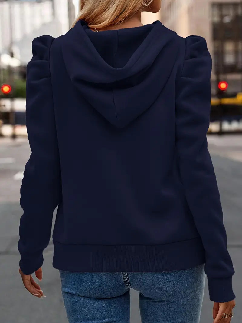 Ronja – Kapuzenpullover con Puffärmeln