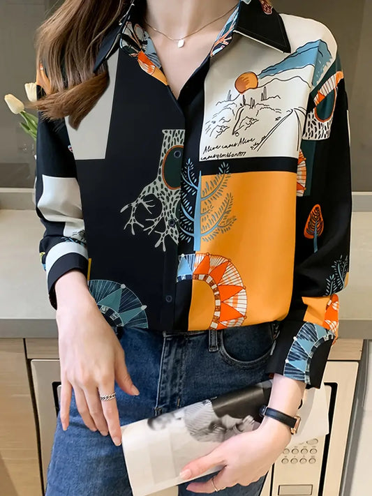 Briar – Blusa artística de manga larga
