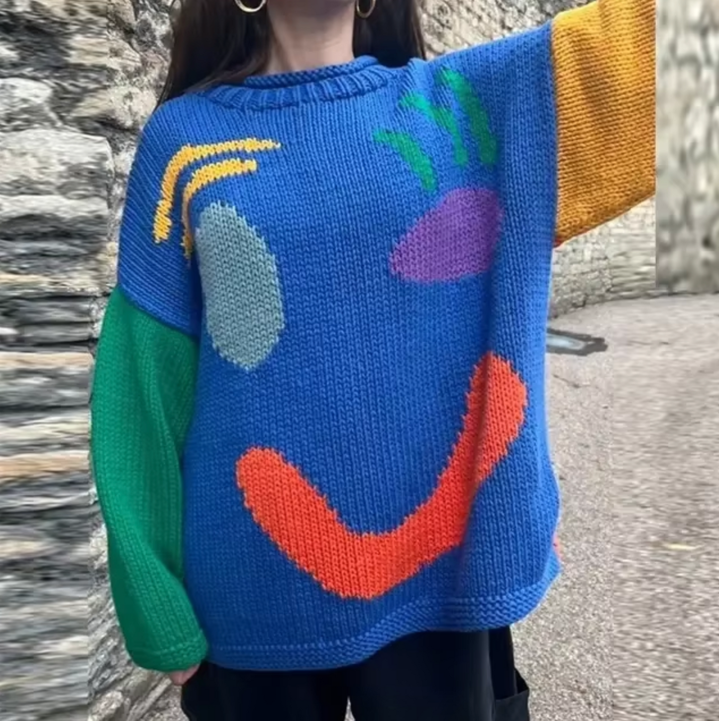 Vivi – Jersey oversize de punto de algodón