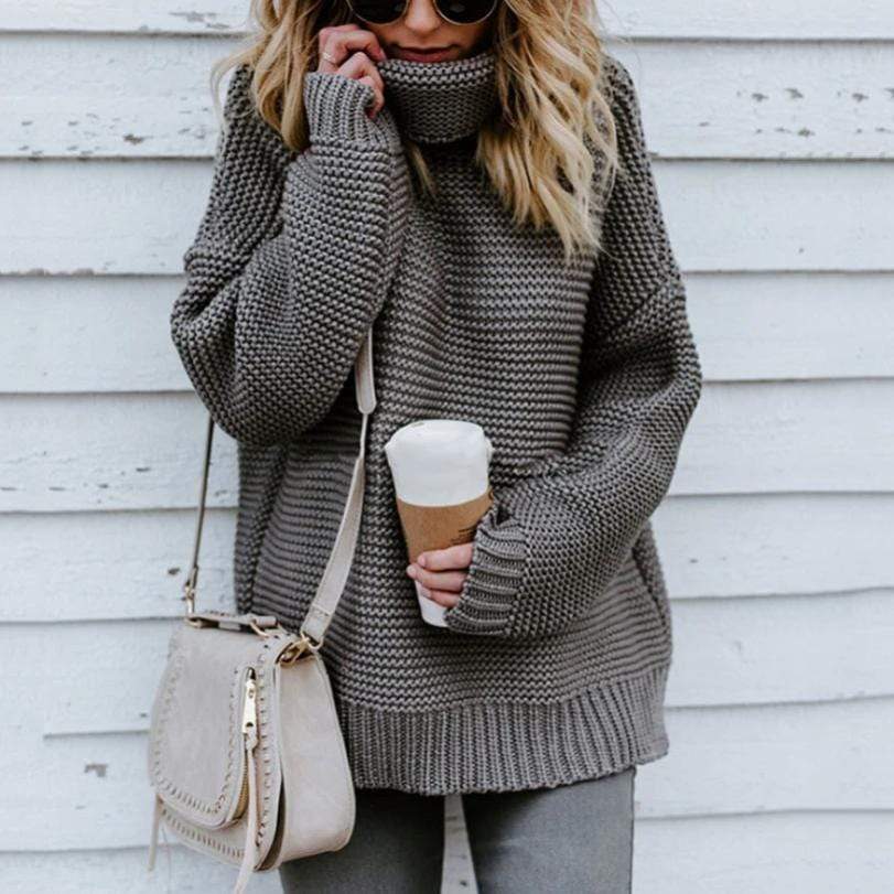 Jersey de Invierno para Mujer Cuello Alto con Giro