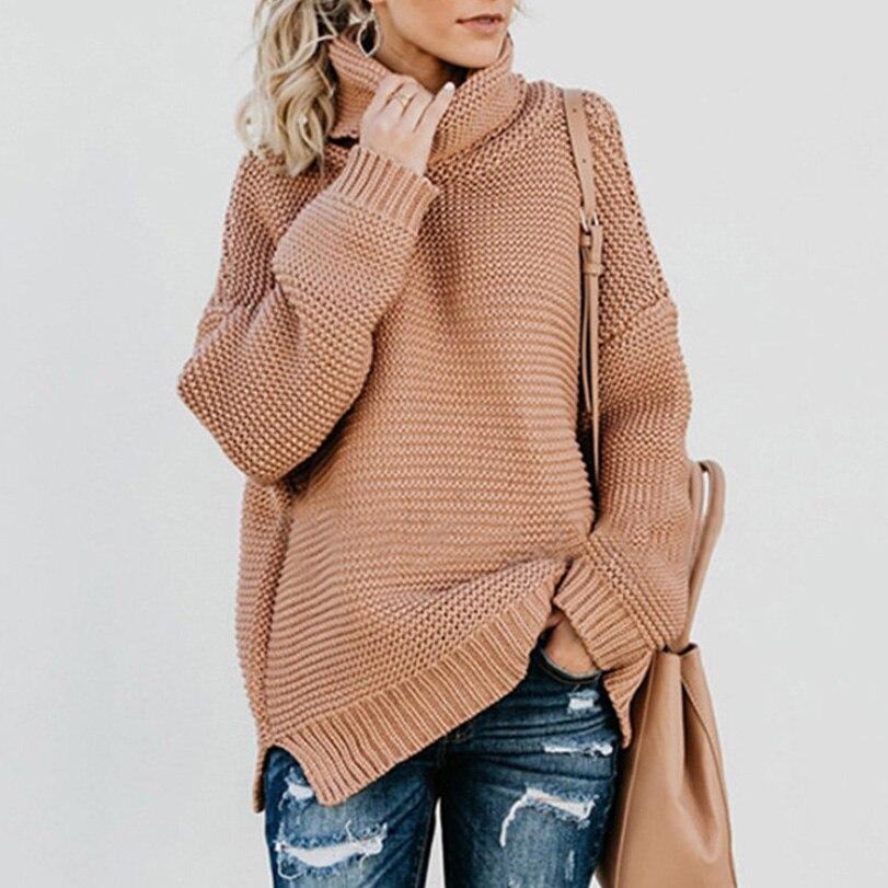 Jersey de Invierno para Mujer Cuello Alto con Giro