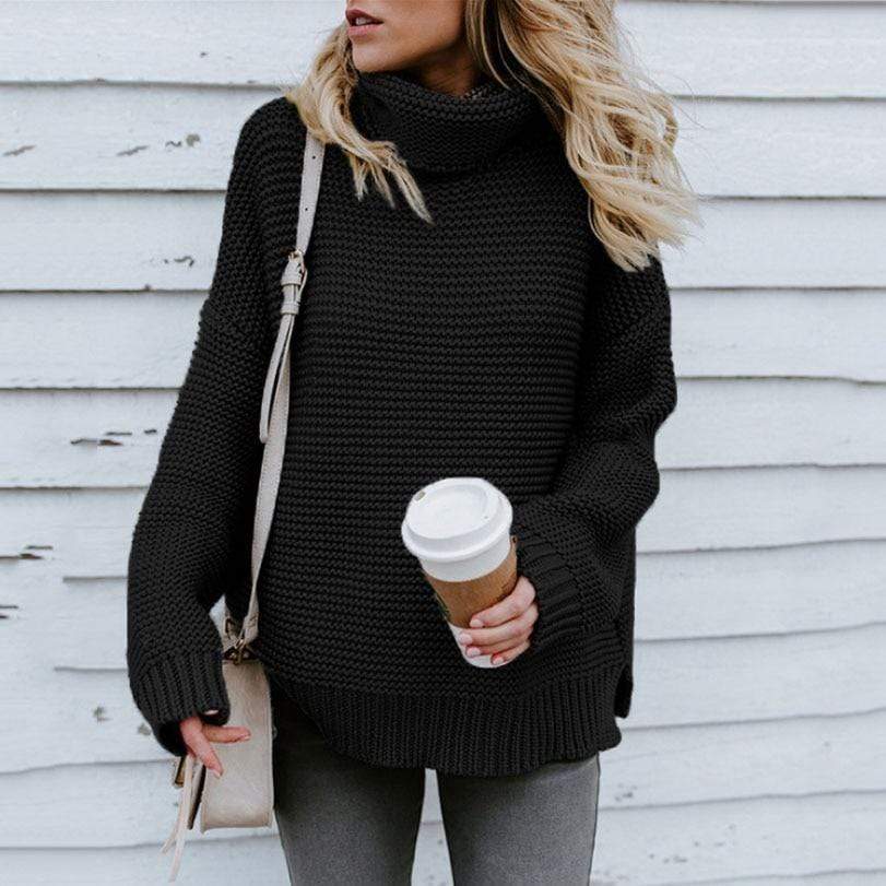 Jersey de Invierno para Mujer Cuello Alto con Giro