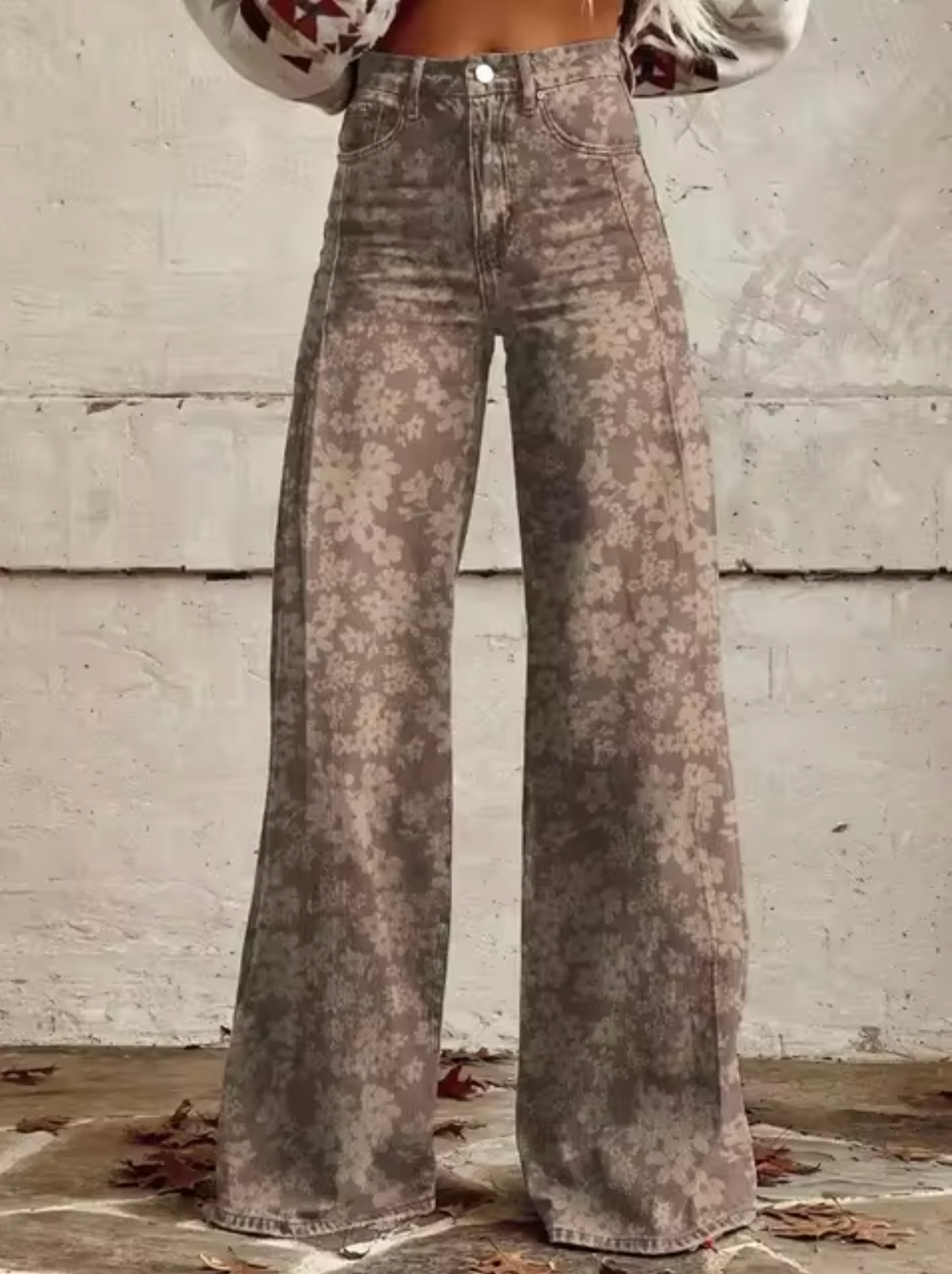 Marta – Pantalones Anchos Retro