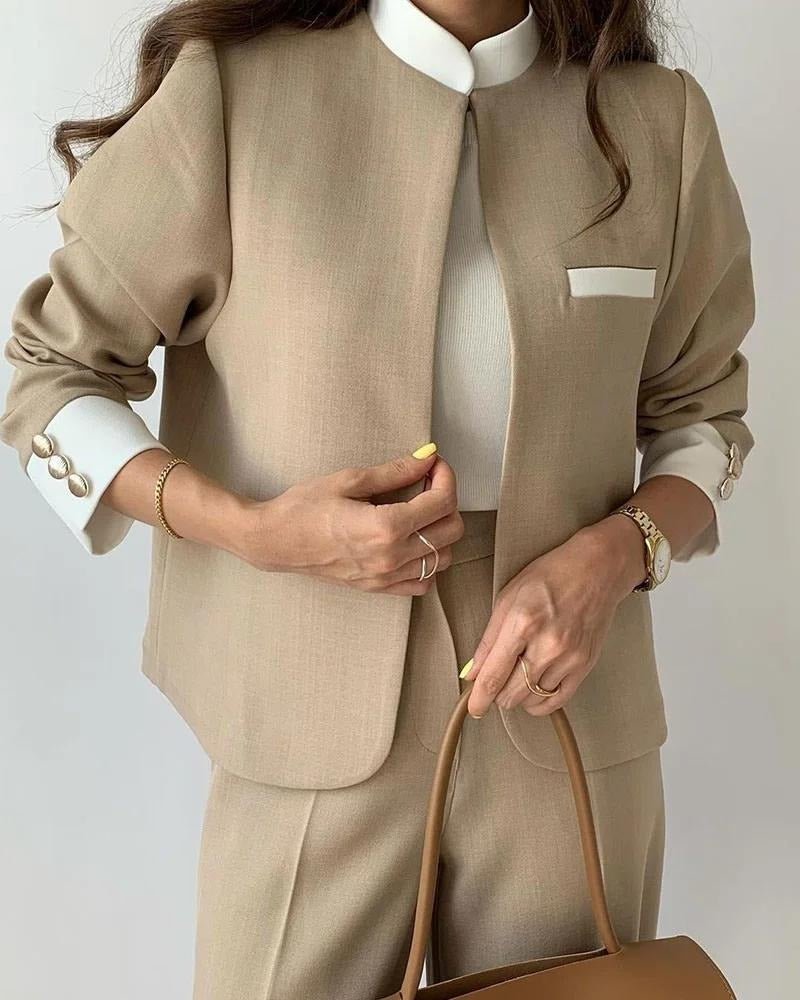 Nalisha - Elegante chaqueta blazer corta