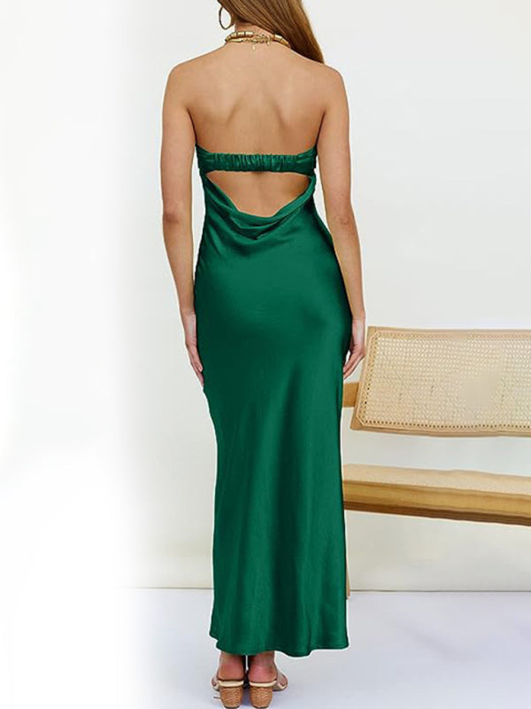 Beatriz - Elegante vestido satén cóctel