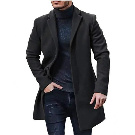 Andres - Elegante trenchcoat de media longitud para hombre