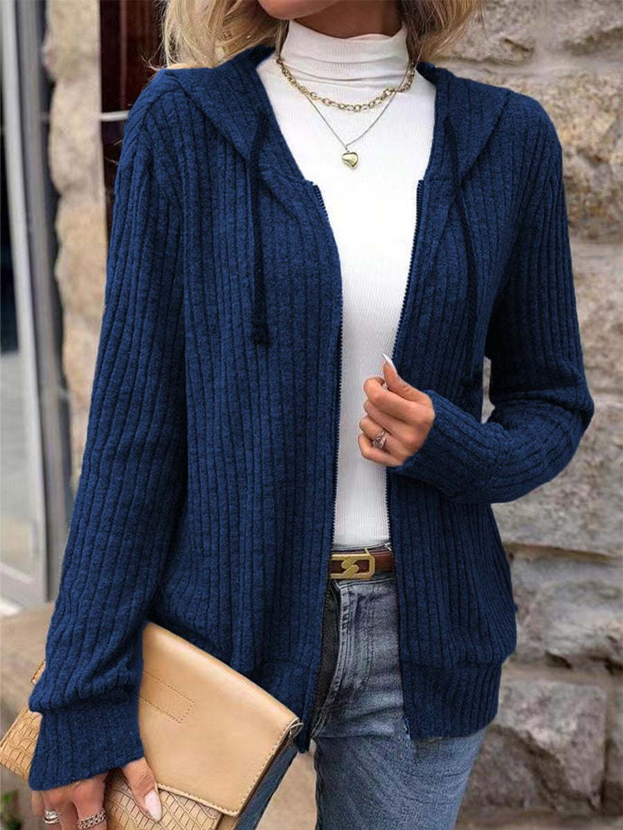 Reanne - Elegante cárdigan de punto con cremallera