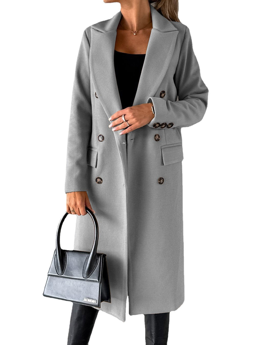Felisa - Elegante gabardina larga y cálida