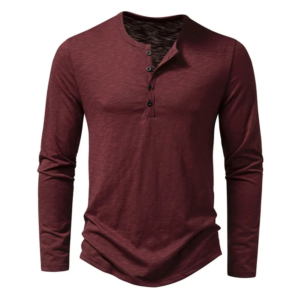 Gavino - Sudadera casual de manga larga para hombre