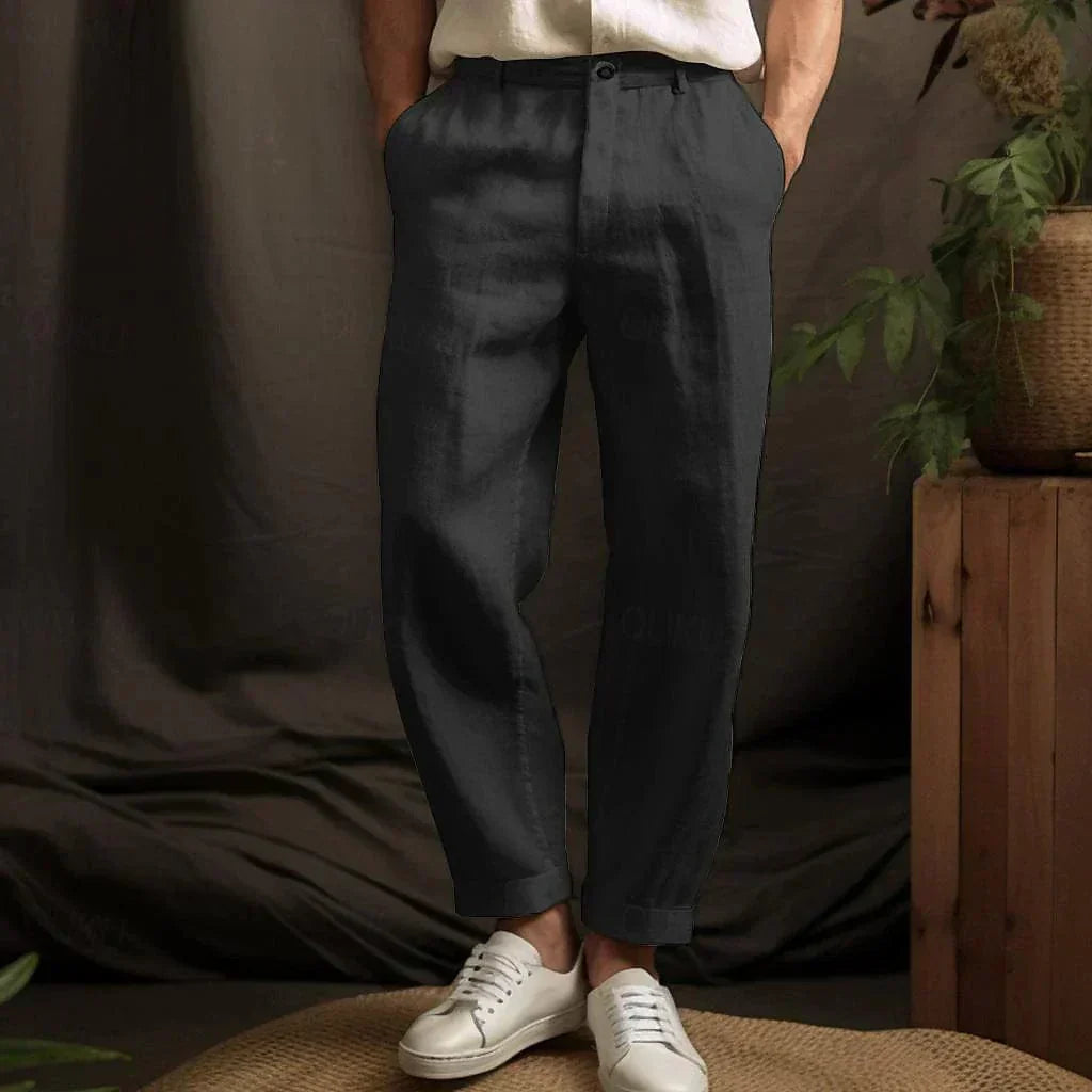 Christian - Pantalón recto informal y cómodo