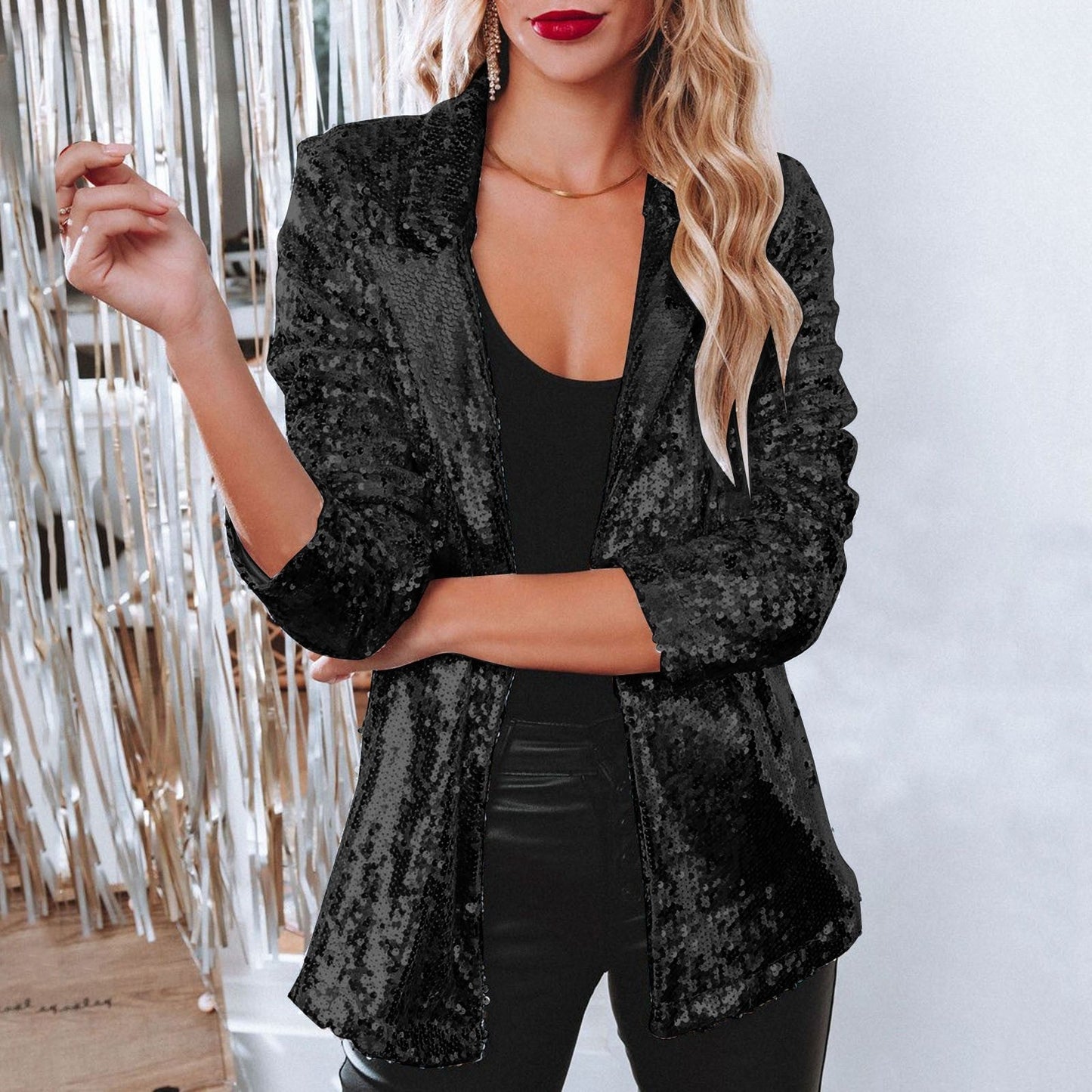 Florina - Elegante blazer de lentejuelas