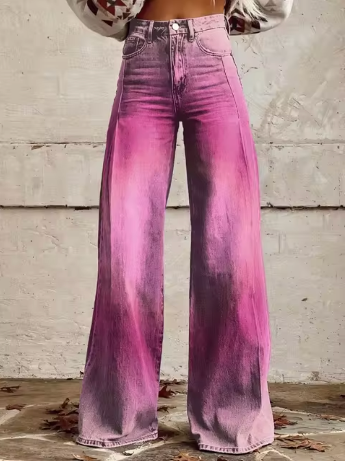 Marta – Pantalones Anchos Retro