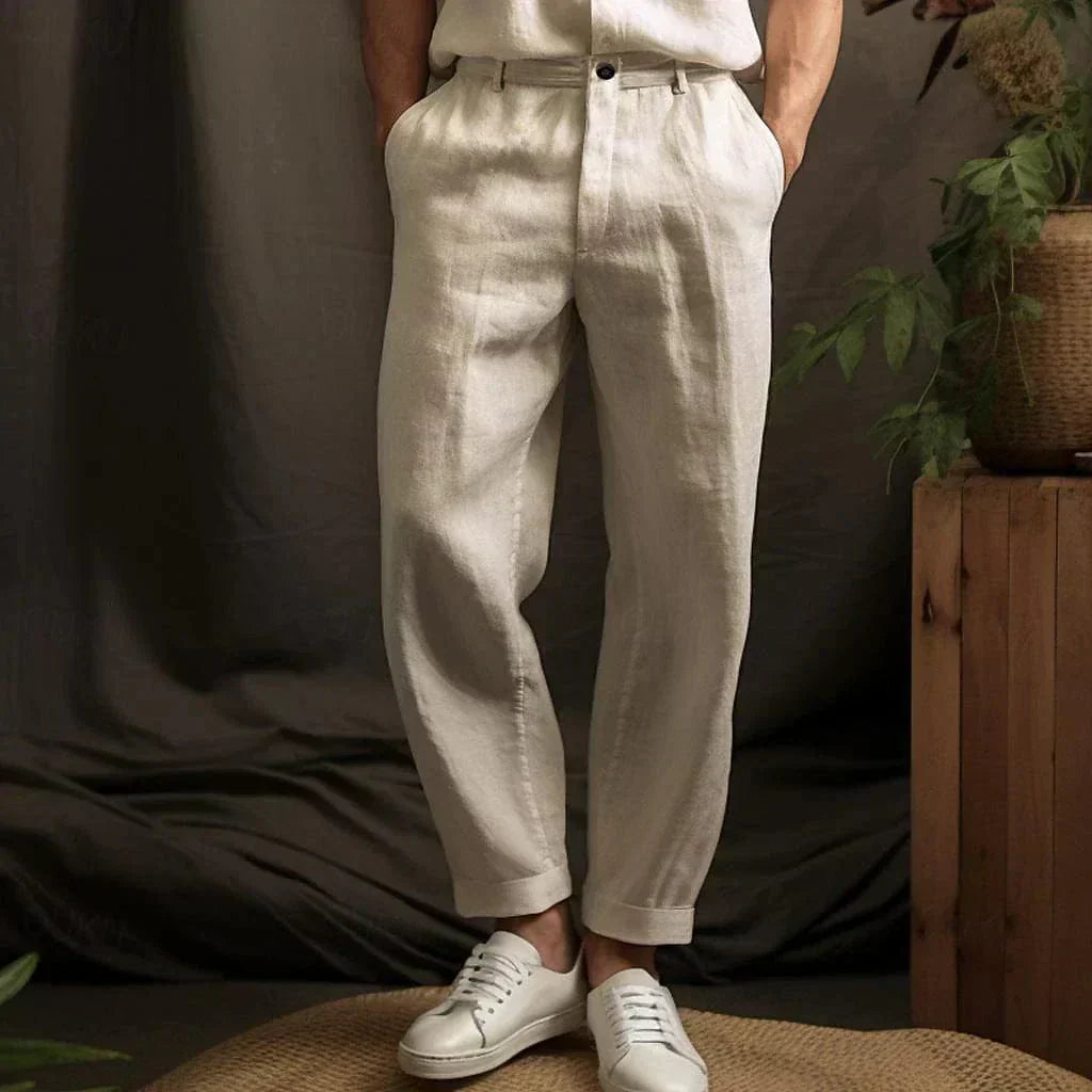 Christian - Pantalón recto informal y cómodo