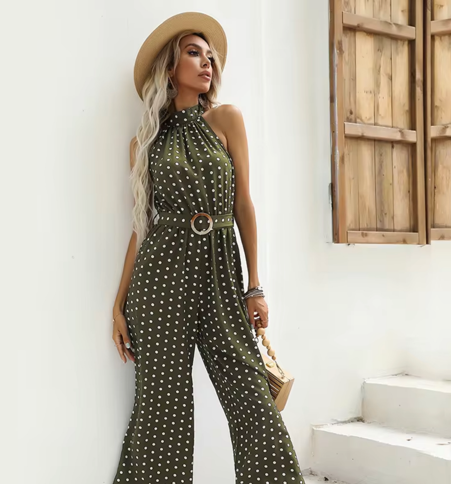 Anselma – Mono Elegante de Lunares