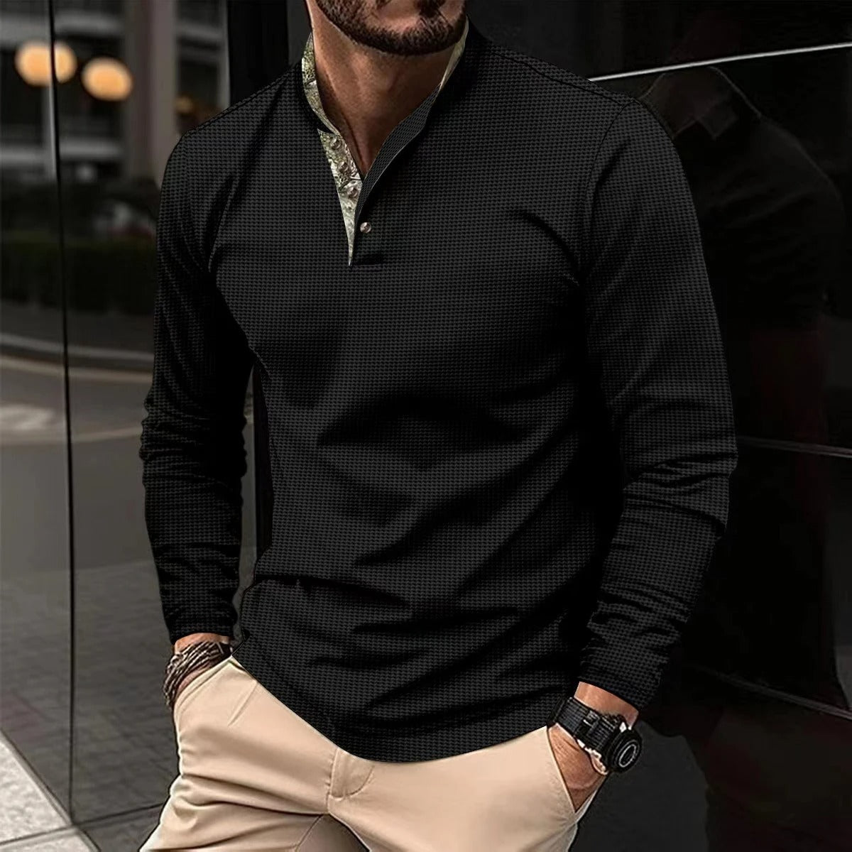 Marcelo - Camisa casual cómoda de manga larga