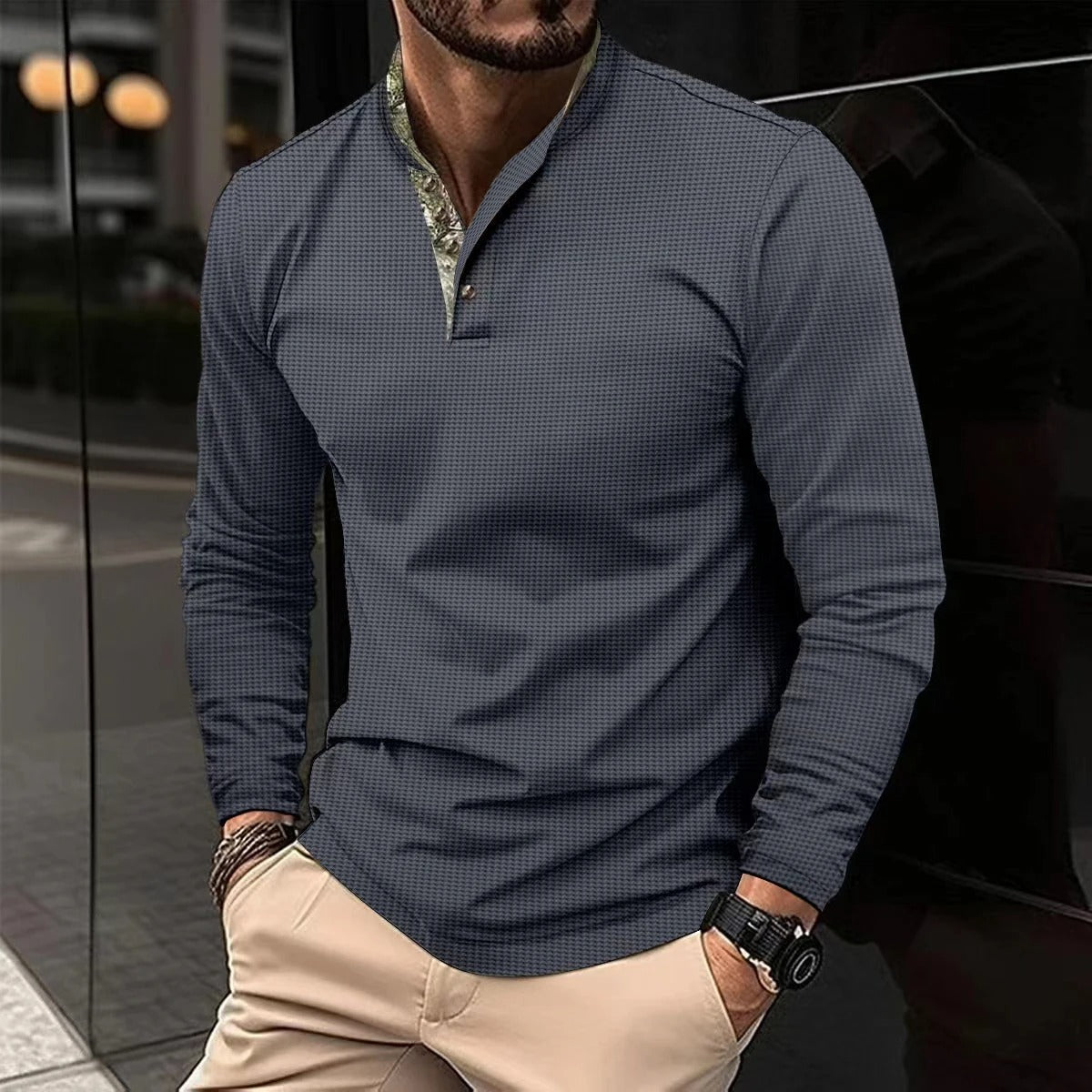 Marcelo - Camisa casual cómoda de manga larga