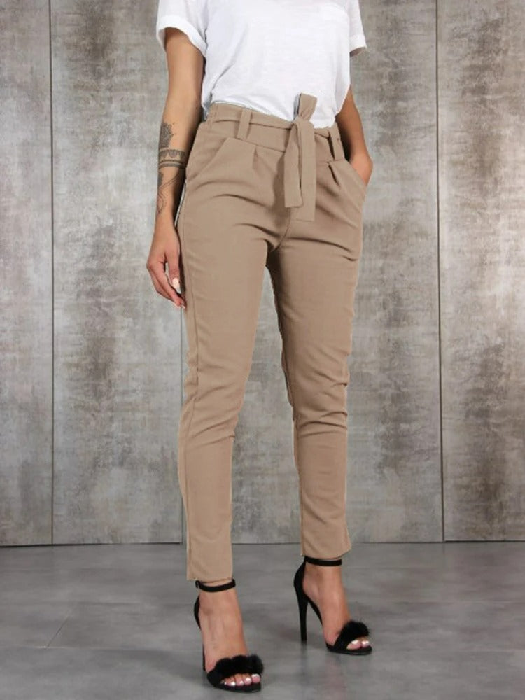 Antonia - Elegantes pantalones de cintura alta
