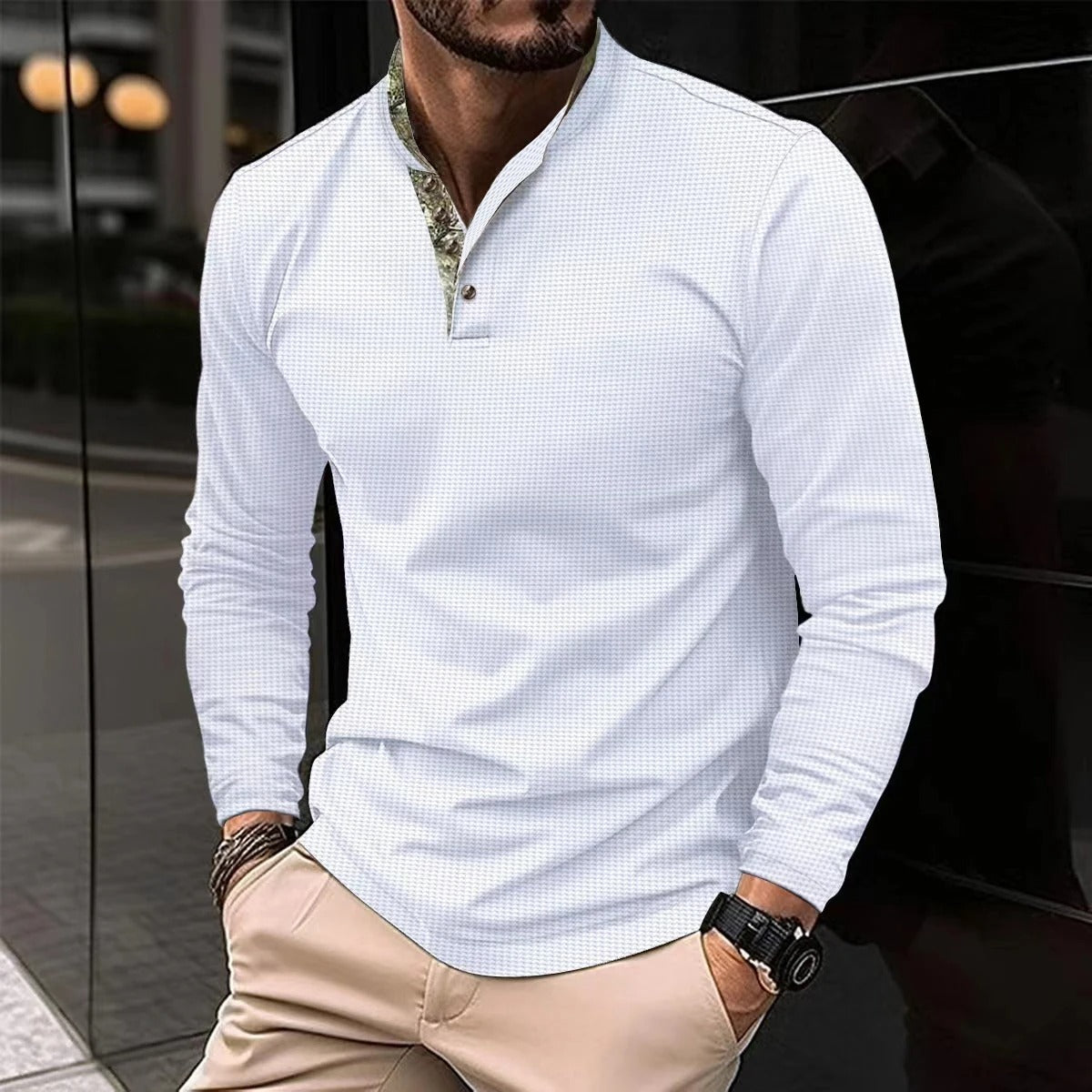 Marcelo - Camisa casual cómoda de manga larga