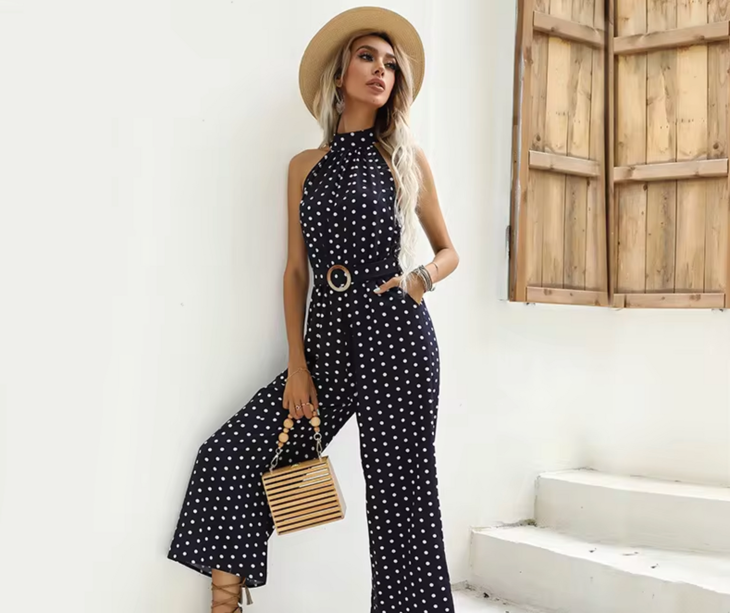 Anselma – Mono Elegante de Lunares