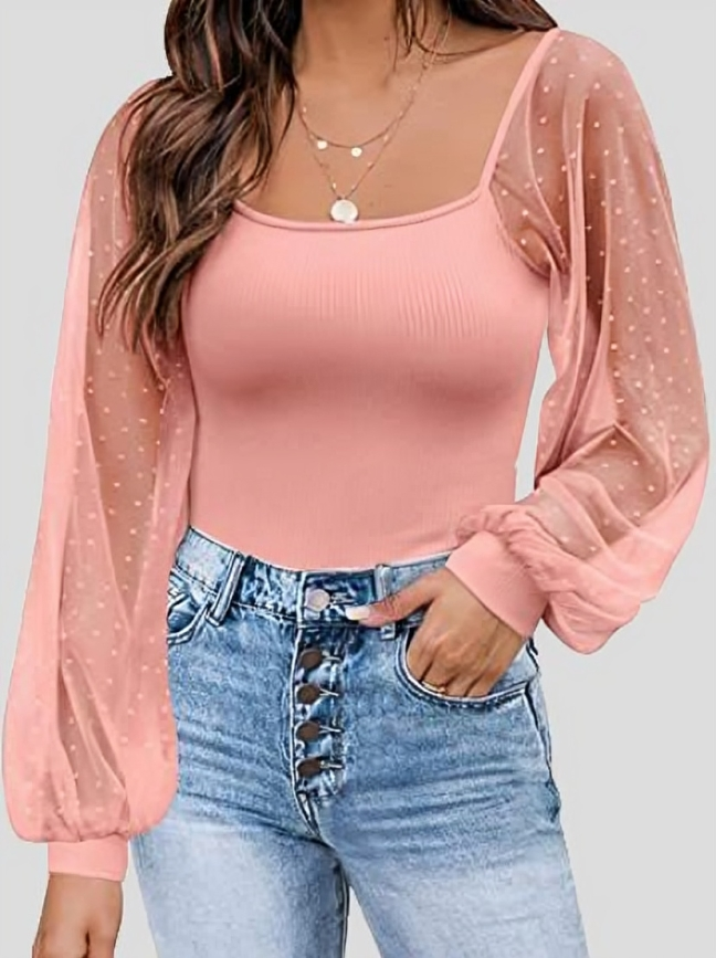 Sasha - Blusa chic de manga farol