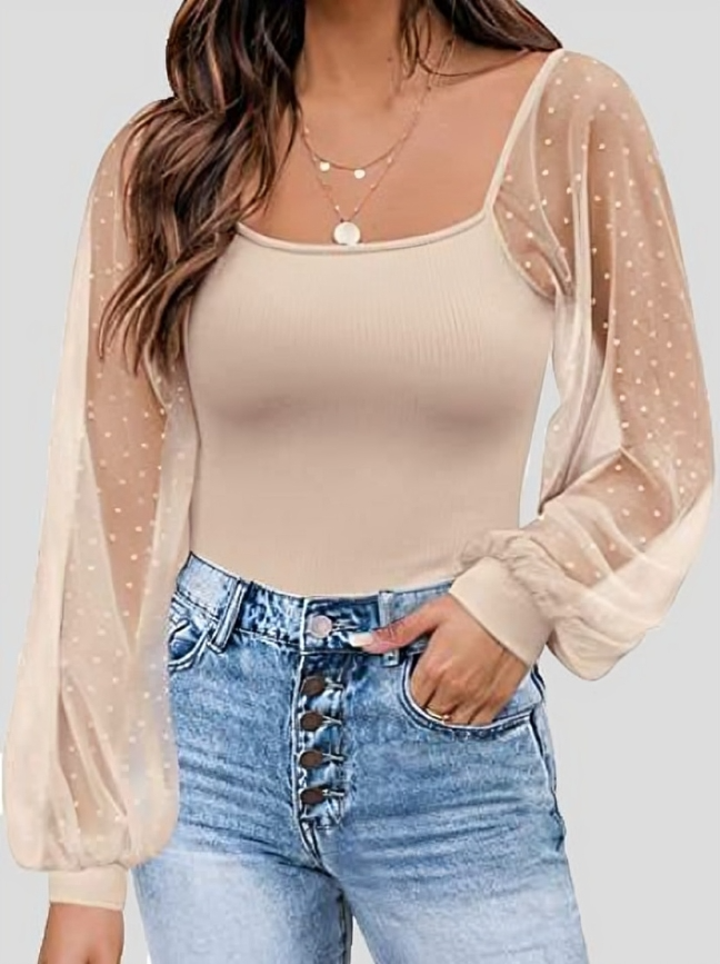Sasha - Blusa chic de manga farol