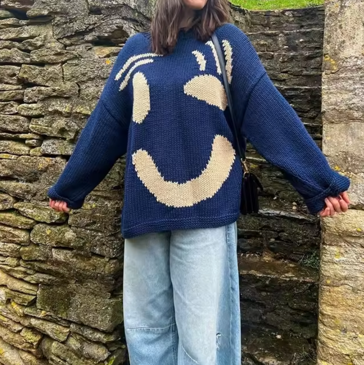 Vivi – Jersey oversize de punto de algodón